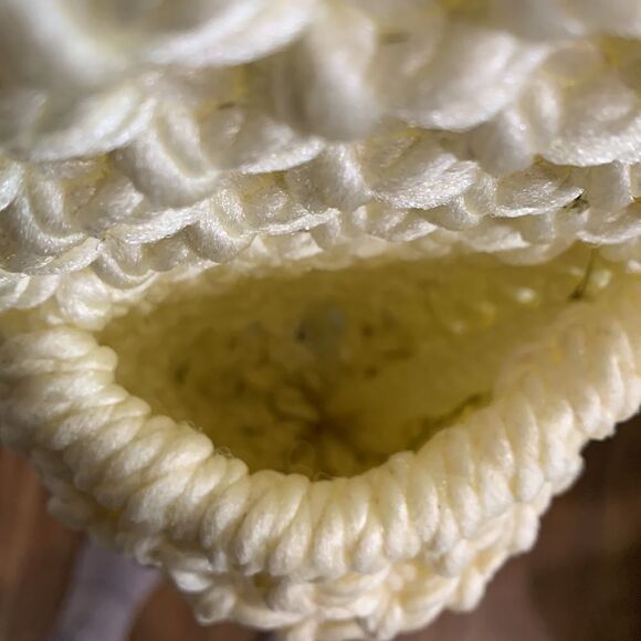 Vintage Handmade Macrame Style Wall Decor Plant Flower Wall Pocket One Of A Kind - Picture 17 of 17